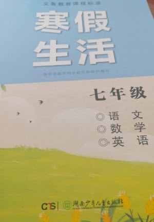 湖南少年兒童出版社2023寒假生活七年級主科合訂本通用版參考答案