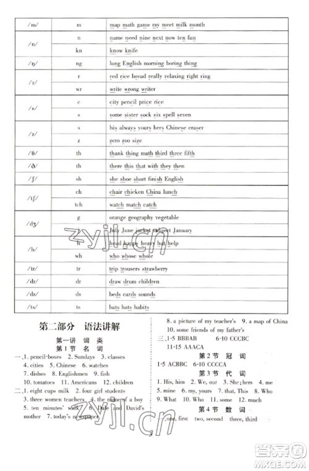 天津教育出版社2023寒假課程練習(xí)七年級英語人教版參考答案