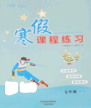 天津教育出版社2023寒假課程練習七年級數(shù)學人教版參考答案