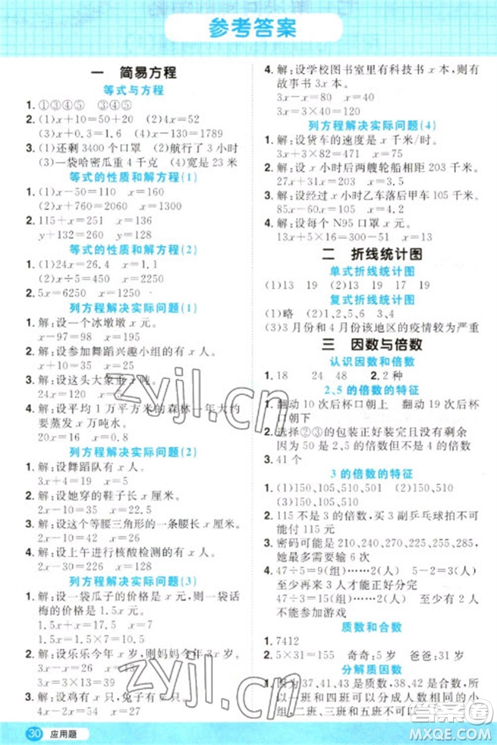 江西教育出版社2023陽光同學(xué)計(jì)算小達(dá)人五年級(jí)下冊(cè)數(shù)學(xué)蘇教版參考答案