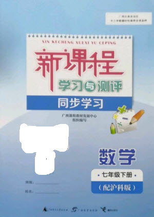 廣西教育出版社2023新課程學(xué)習(xí)與測評同步學(xué)習(xí)七年級下冊數(shù)學(xué)滬科版參考答案