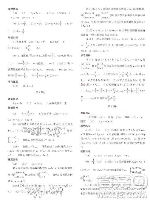 大象出版社2023初中同步練習(xí)冊八年級下冊數(shù)學(xué)人教版答案