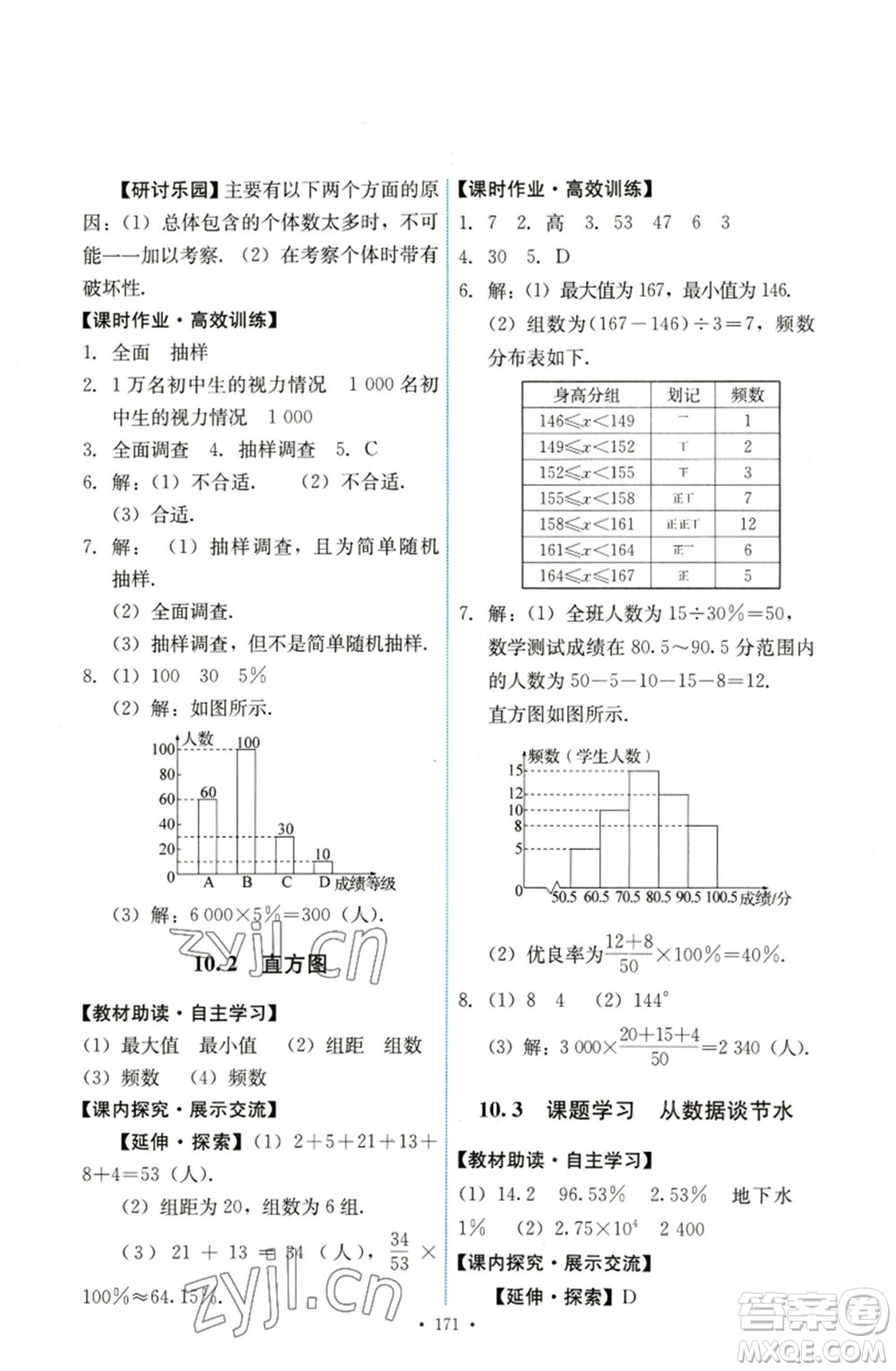 人民教育出版社2023能力培養(yǎng)與測試七年級數(shù)學下冊人教版參考答案