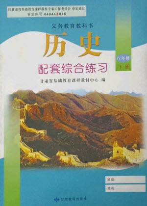 甘肅教育出版社2023歷史配套綜合練習(xí)八年級下冊人教版參考答案