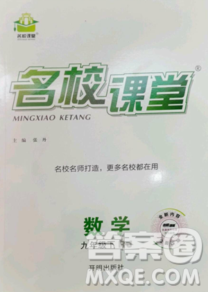 開明出版社2023名校課堂九年級數(shù)學下冊人教版參考答案