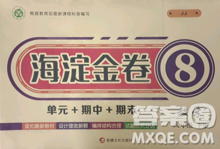 新疆文化出版社2023海淀金卷八年級(jí)數(shù)學(xué)下冊(cè)冀教版參考答案
