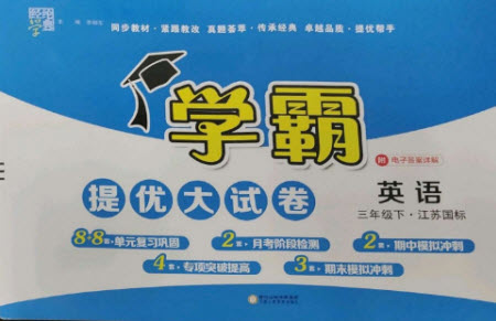 寧夏人民教育出版社2023學霸提優(yōu)大試卷三年級英語下冊江蘇版參考答案