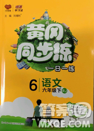 陜西師范大學(xué)出版總社有限公司2023黃岡同步練六年級語文下冊人教版參考答案