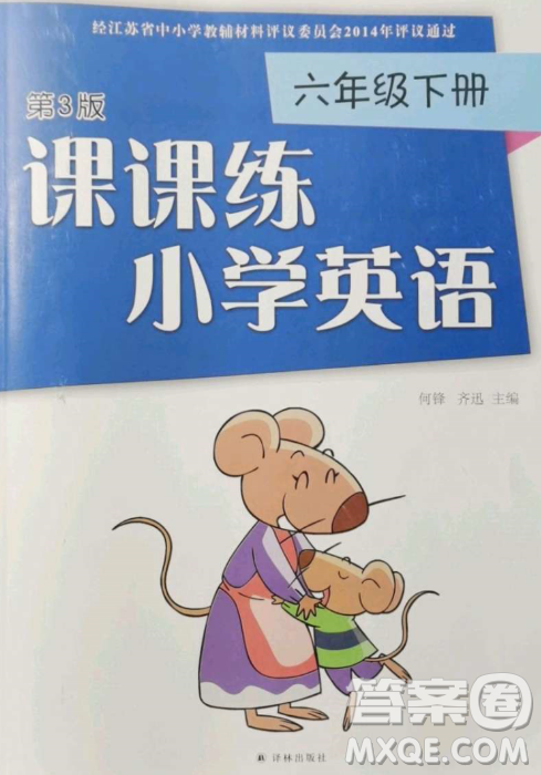 譯林出版社2023課課練小學(xué)英語(yǔ)六年級(jí)下冊(cè)第3版答案