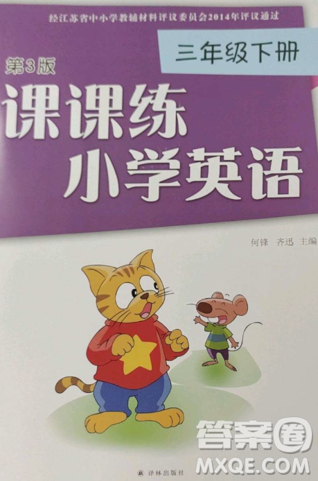 譯林出版社2023課課練小學(xué)英語三年級(jí)下冊(cè)第3版答案