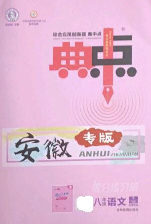 吉林教育出版社2023綜合應用創(chuàng)新題典中點八年級語文下冊人教版安徽專版參考答案