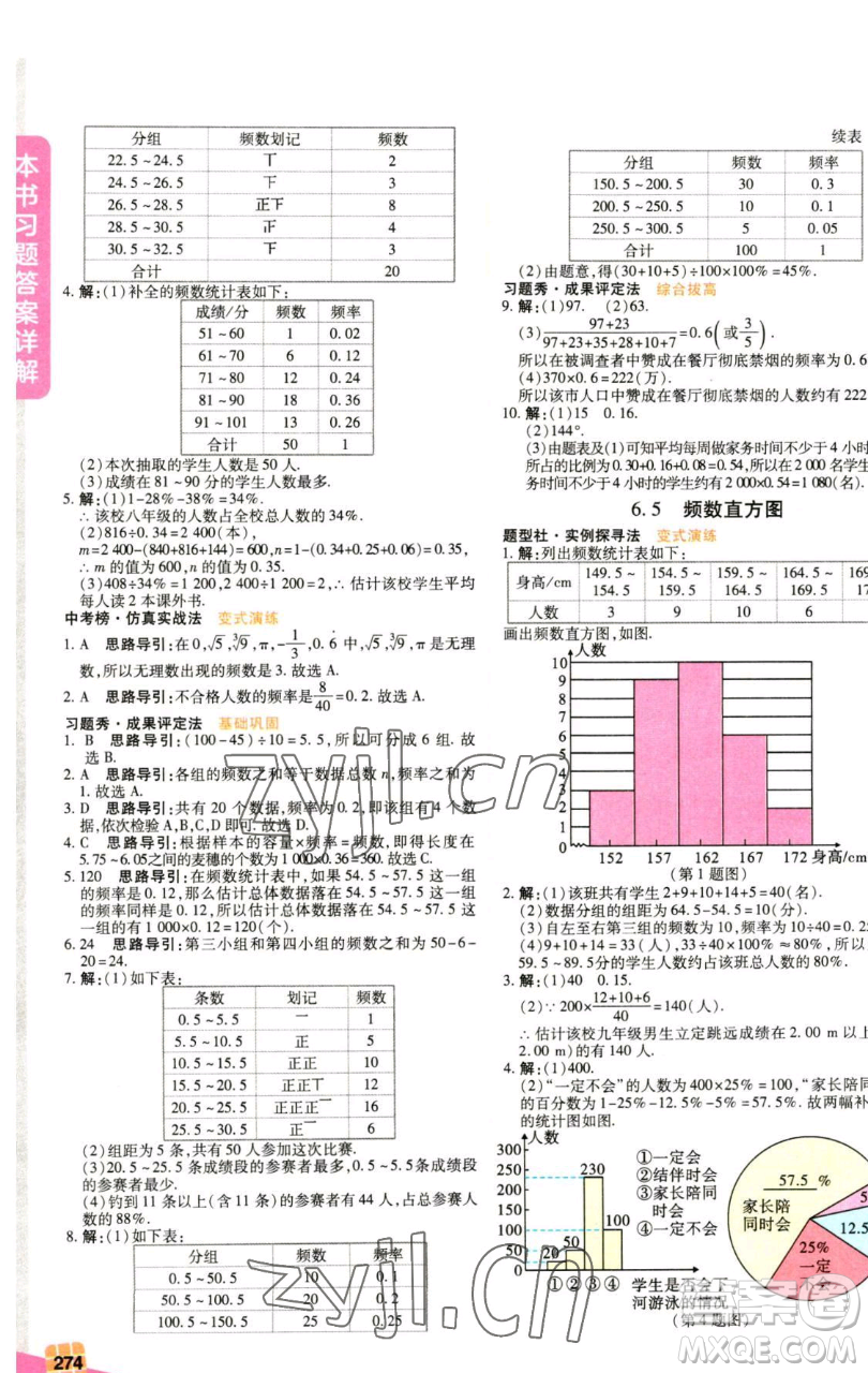 北京教育出版社2023倍速學(xué)習(xí)法七年級下冊數(shù)學(xué)浙教版參考答案