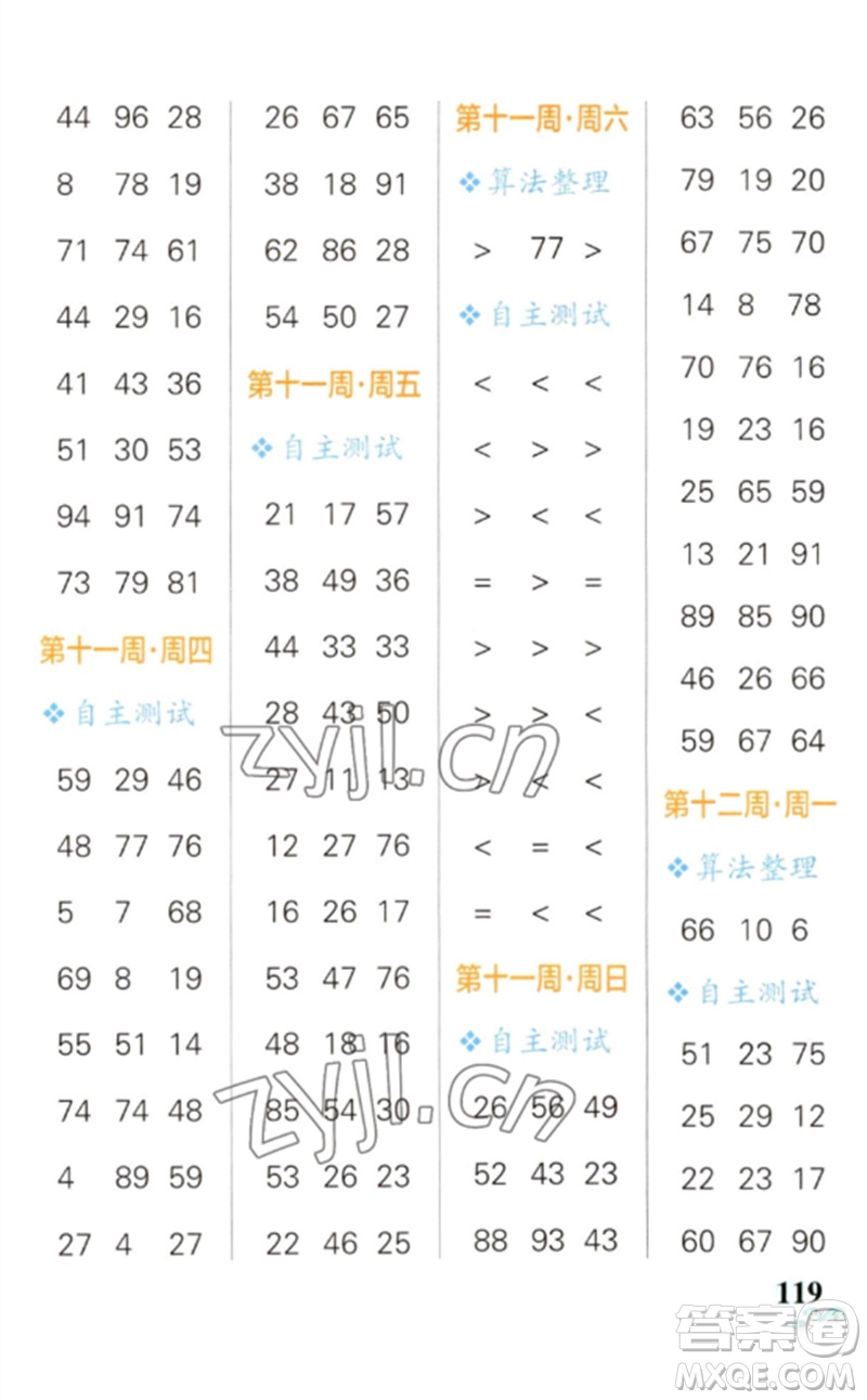 遼寧教育出版社2023小學(xué)學(xué)霸天天計(jì)算一年級(jí)數(shù)學(xué)下冊(cè)人教版參考答案