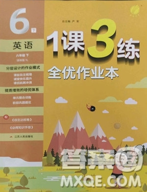 江蘇人民出版社2023春季1課3練單元達(dá)標(biāo)測試六年級下冊英語譯林版參考答案