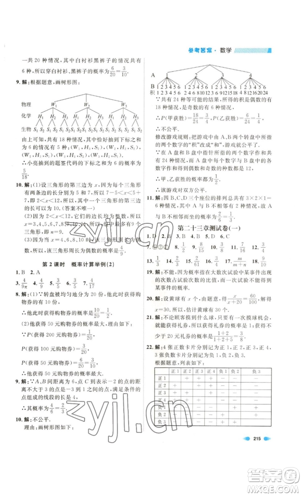 天津人民出版社2023鐘書(shū)金牌上海作業(yè)八年級(jí)數(shù)學(xué)下冊(cè)答案