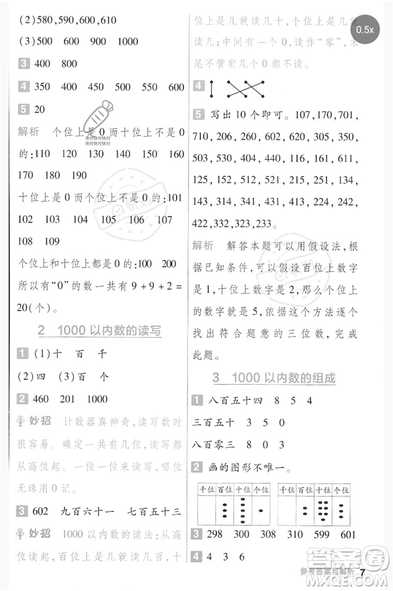 延邊教育出版社2023一遍過二年級(jí)數(shù)學(xué)下冊(cè)冀教版參考答案