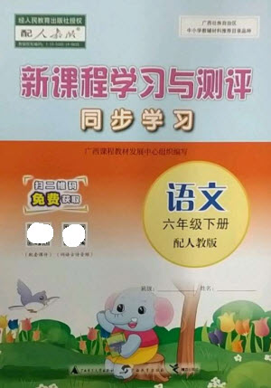 廣西師范大學出版社2023新課程學習與測評同步學習六年級語文下冊人教版參考答案