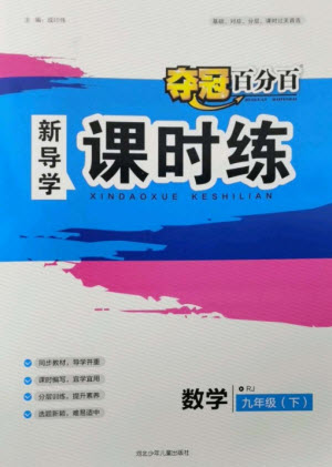河北少年兒童出版社2023奪冠百分百新導(dǎo)學(xué)課時(shí)練九年級(jí)數(shù)學(xué)下冊(cè)人教版參考答案