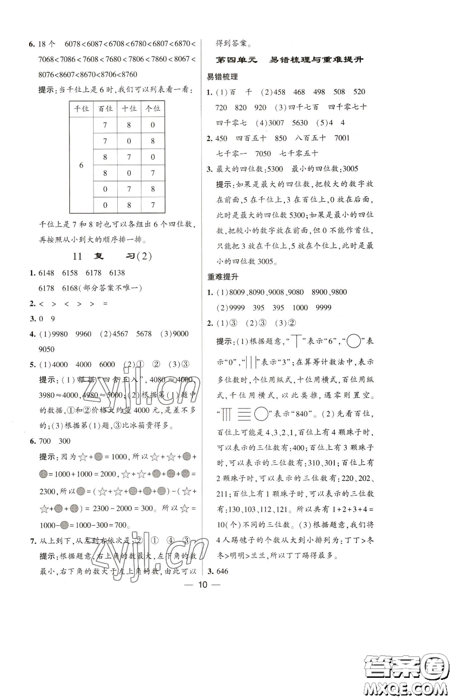 寧夏人民教育出版社2023經(jīng)綸學(xué)典提高班二年級(jí)下冊(cè)數(shù)學(xué)蘇教版江蘇專(zhuān)版參考答案