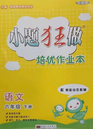 東南大學(xué)出版社2023小題狂做培優(yōu)作業(yè)本六年級(jí)語文下冊(cè)人教版參考答案