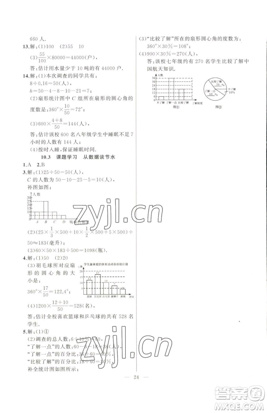 延邊大學(xué)出版社2023高手點(diǎn)題七年級(jí)下冊數(shù)學(xué)人教版參考答案