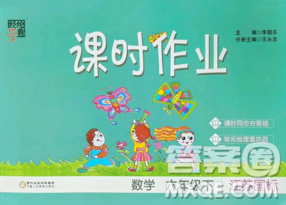 寧夏人民教育出版社2023經(jīng)綸學(xué)典課時作業(yè)六年級下冊數(shù)學(xué)江蘇版參考答案