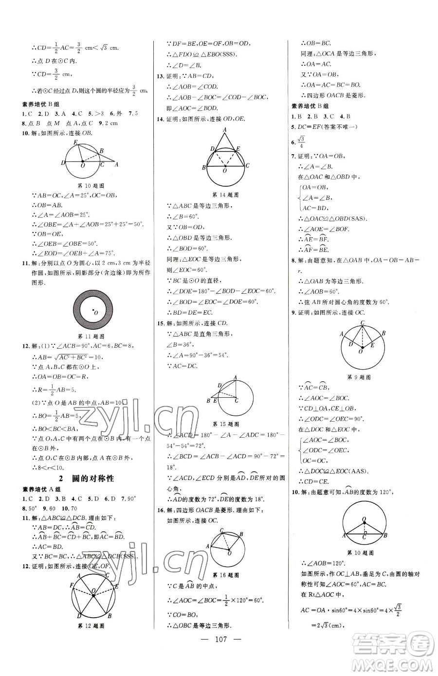 延邊大學(xué)出版社2023細(xì)解巧練九年級下冊數(shù)學(xué)魯教版五四制參考答案