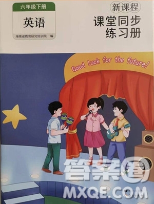 海南出版社2023新課程課堂同步練習(xí)冊(cè)六年級(jí)下冊(cè)英語(yǔ)人教版參考答案