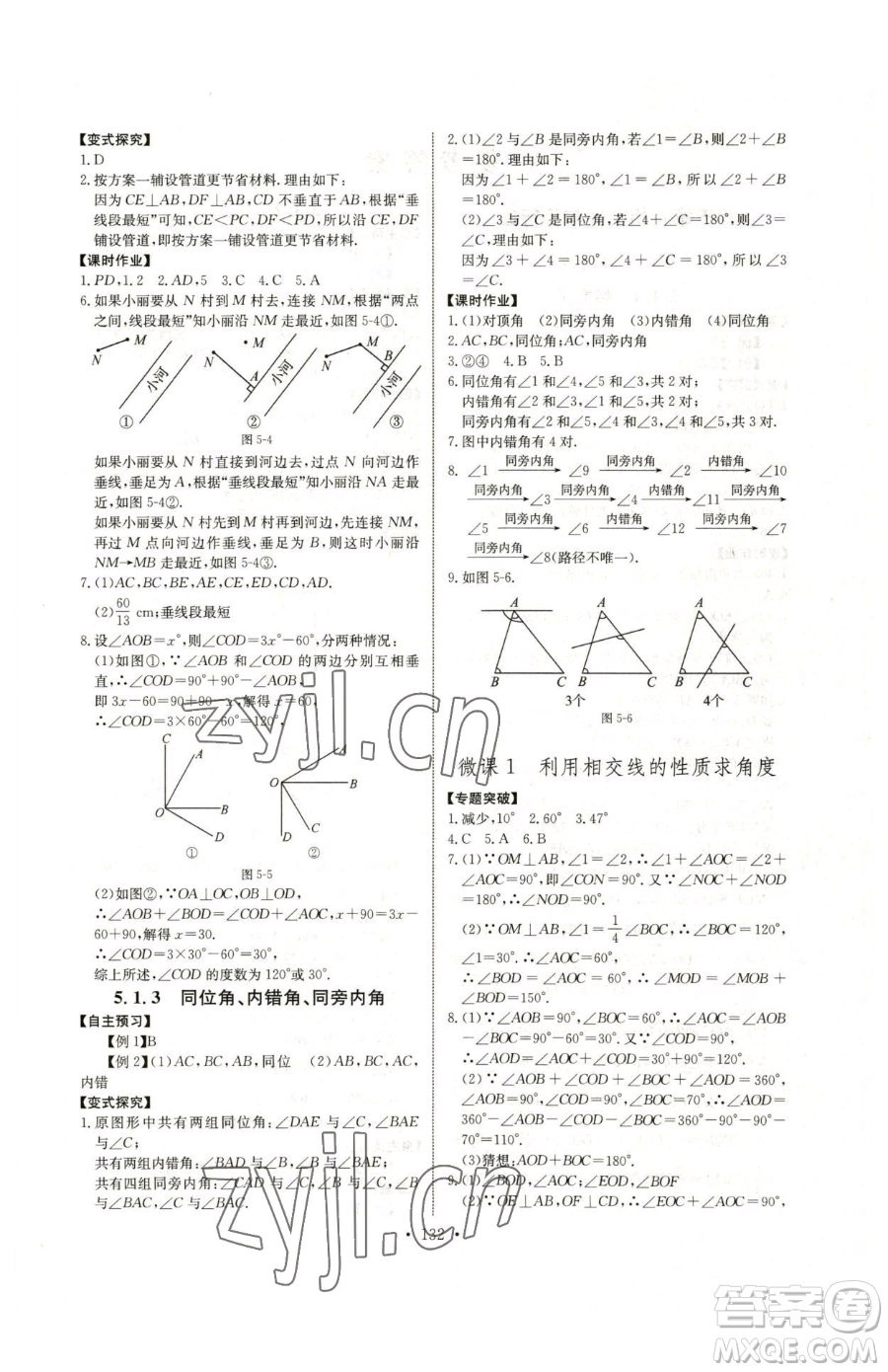 長江少年兒童出版社2023長江全能學案同步練習冊七年級下冊數(shù)學人教版參考答案