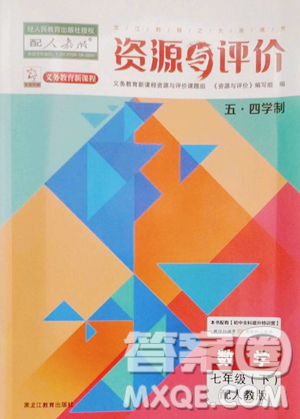 黑龍江教育出版社2023資源與評價七年級下冊數(shù)學人教版54制參考答案