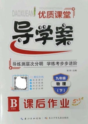 長江少年兒童出版社2023優(yōu)質(zhì)課堂導學案B課后作業(yè)九年級物理下冊人教版參考答案