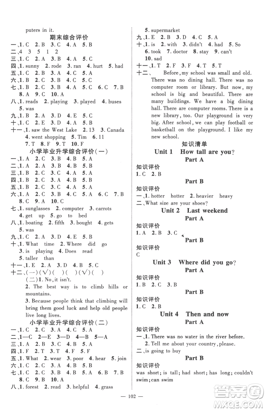 江西教育出版社2023名師測控六年級(jí)下冊英語人教版參考答案