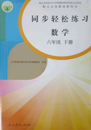 人民教育出版社2023同步輕松練習(xí)六年級(jí)數(shù)學(xué)下冊(cè)人教版參考答案