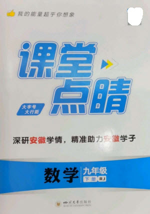 四川大學出版社2023課堂點睛九年級數(shù)學下冊人教版安徽專版參考答案