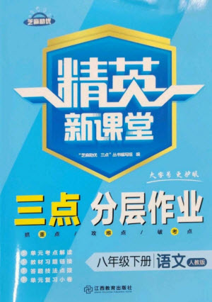 江西教育出版社2023精英新課堂三點(diǎn)分層作業(yè)八年級(jí)語文下冊人教版參考答案
