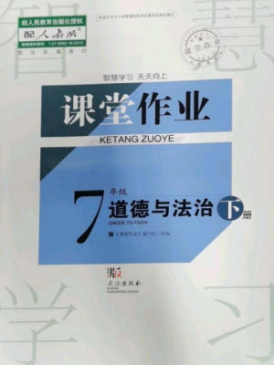 武漢出版社2023智慧學習天天向上課堂作業(yè)七年級道德與法治下冊人教版參考答案