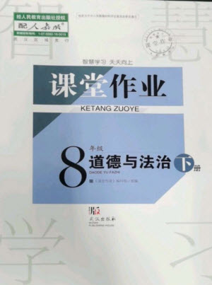武漢出版社2023智慧學(xué)習(xí)天天向上課堂作業(yè)八年級(jí)道德與法治下冊人教版參考答案