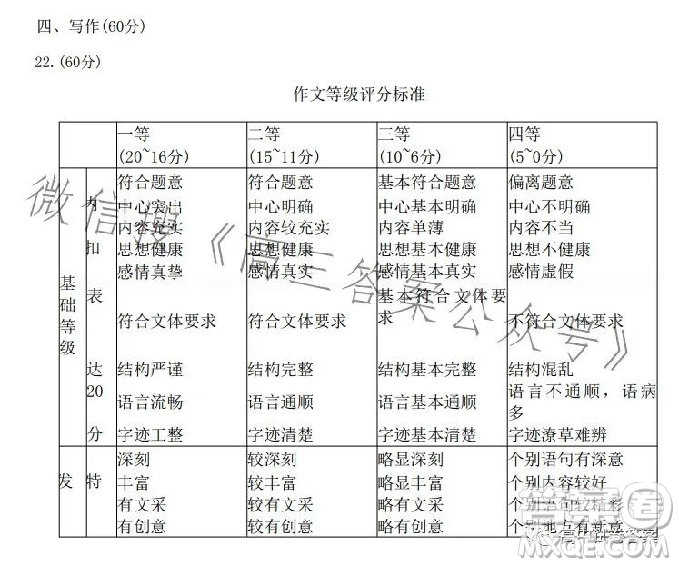 成都市2020級高中畢業(yè)班第三次診斷性檢測語文試卷答案
