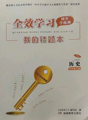 湖南教育出版社2023全效學習同步學練測九年級歷史下冊人教版參考答案