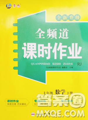 合肥工業(yè)大學(xué)出版社2023全頻道課時(shí)作業(yè)七年級下冊數(shù)學(xué)人教版參考答案