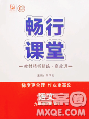 延邊教育出版社2023暢行課堂九年級下冊語文人教版參考答案