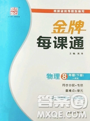 延邊大學(xué)出版社2023點(diǎn)石成金金牌每課通八年級(jí)下冊(cè)物理人教版參考答案