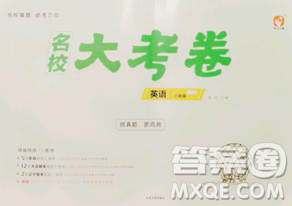 延邊大學(xué)出版社2023名校大考卷八年級(jí)下冊(cè)英語(yǔ)外研版大連專版參考答案