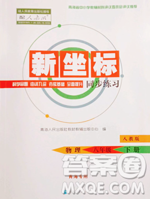 青海人民出版社2023新坐標(biāo)同步練習(xí)八年級(jí)下冊(cè)物理人教版青海專用參考答案