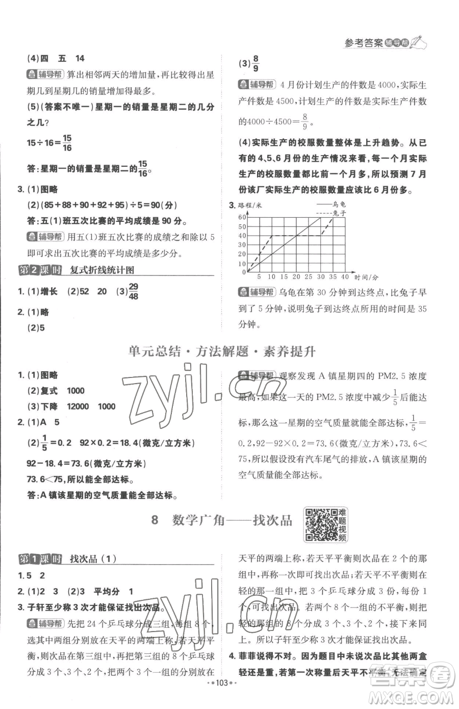 首都師范大學(xué)出版社2023小學(xué)必刷題五年級(jí)下冊(cè)數(shù)學(xué)人教版參考答案