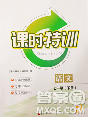 浙江人民出版社2023課時(shí)特訓(xùn)七年級(jí)下冊語文人教版參考答案