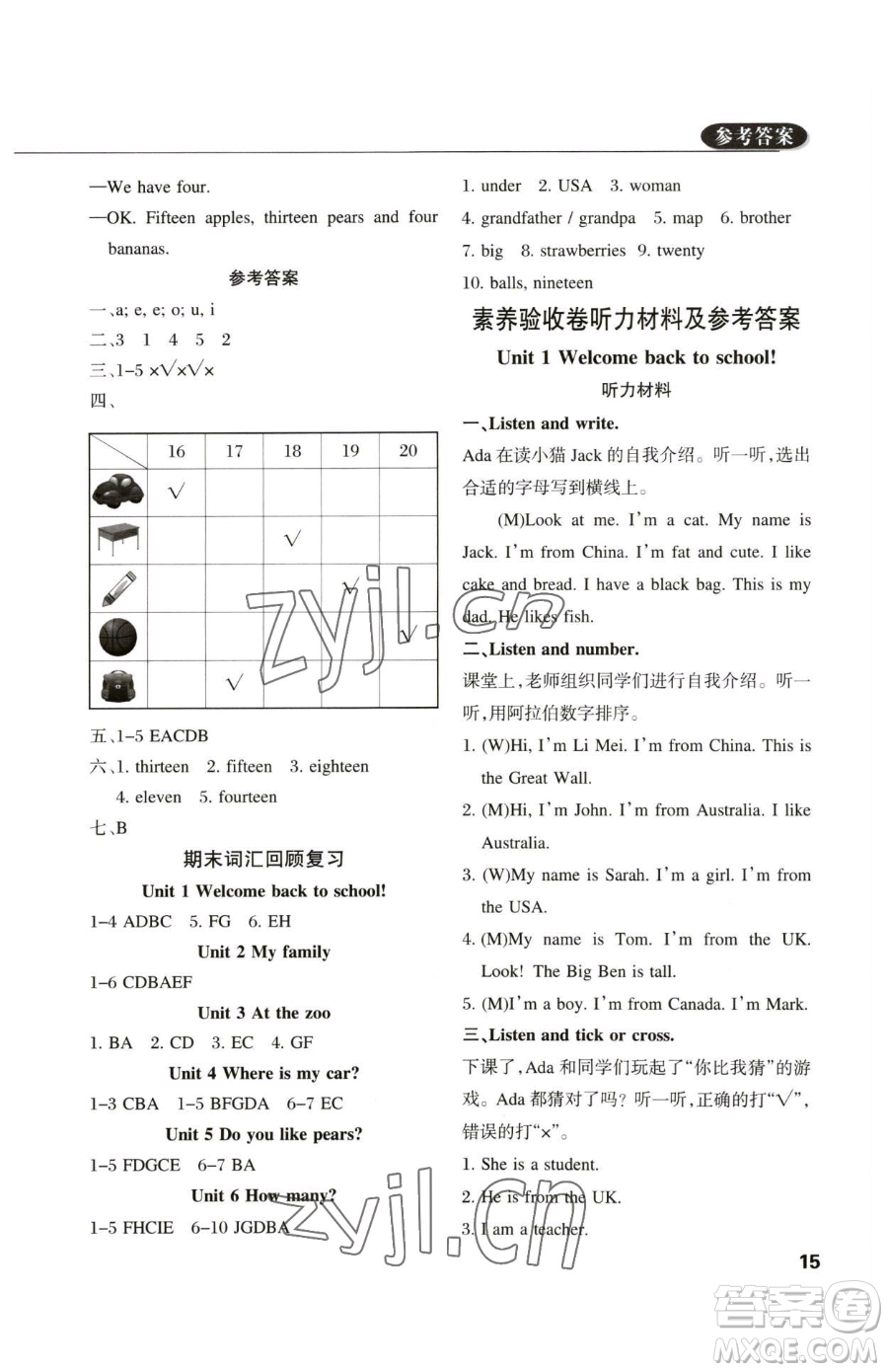 西安出版社2023狀元坊全程突破導(dǎo)練測三年級下冊英語人教版佛山專版參考答案