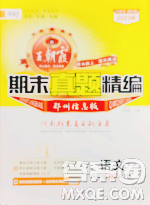 江西人民出版社2023王朝霞期末真題精編八年級下冊語文人教版鄭州專版參考答案