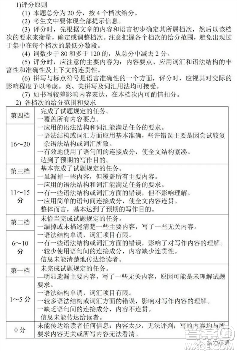 2023年平頂山市中考招生第二次調(diào)研英語(yǔ)試卷答案