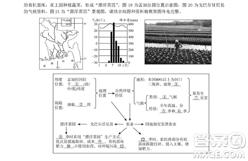 2023年北京市平谷區(qū)中考二模地理試卷答案